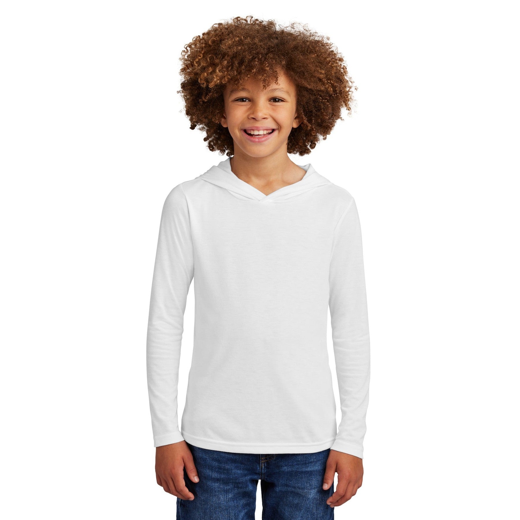 District-District ® Youth Perfect Tri ® Long Sleeve Hoodie DT139Y-MedTech-5